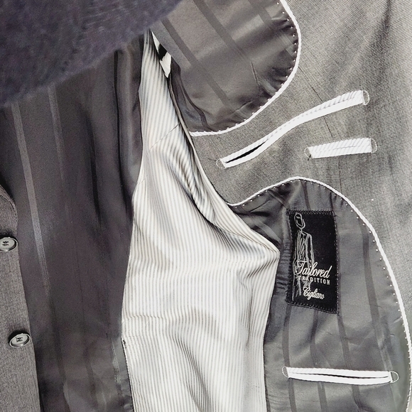 MEN’S Cigliano Tailored Tradition Collection Suit Jacket Grey Size: 38 - Picture 13 of 13